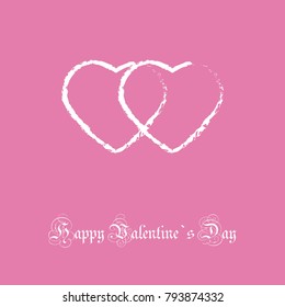 Old Valentine`s day card