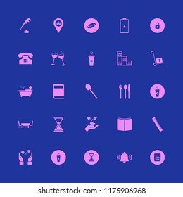 old vector icons set. with ruler, book, hands sprout and handcart in set