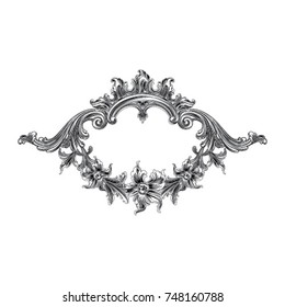 Old vector renaissance ornament