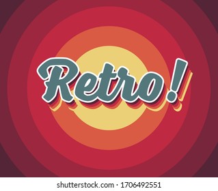 alte Vektorillustration Retro-Vintage-Beschriftung