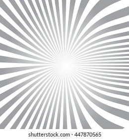 Old vector round gradient retro vintage label on sunrays background.
