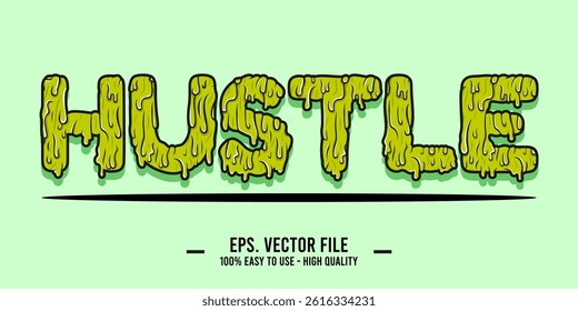 old vector typography design with the word “Hustle” in modern style. Perfect for t-shirts, posters, stickers, and digital prints. Clean, stylish, and inspiring.