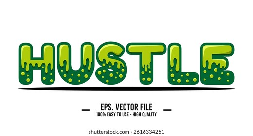 old vector typography design with the word “Hustle” in modern style. Perfect for t-shirts, posters, stickers, and digital prints. Clean, stylish, and inspiring.