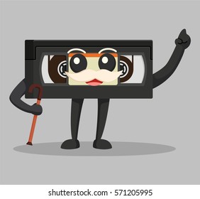 old vhs character color