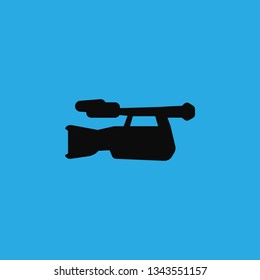 old video camera icon vector