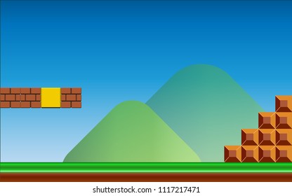 Super Mario Background Images Stock Photos Vectors Shutterstock