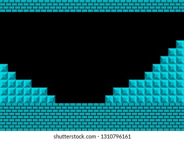 Old video game. retro style Background. Vector illustration. Eps 10
