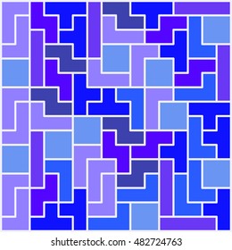 Old video game square template. Brick game pieces. Vector illustration.