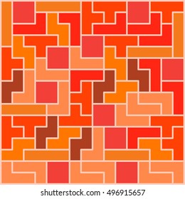 Old video game square template. Brick game pieces. Vector illustration.