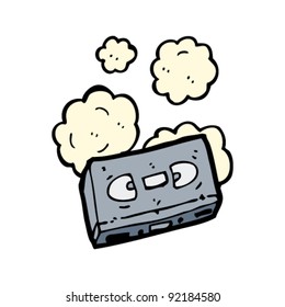 caricatura antigua de cinta de vídeo