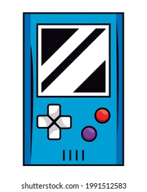old videogame portable device isolated icon