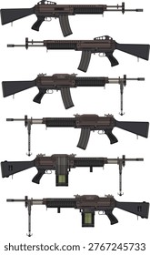 Old Vietnam American Machine Guns