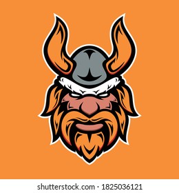 Old Viking Mascot illustration vector