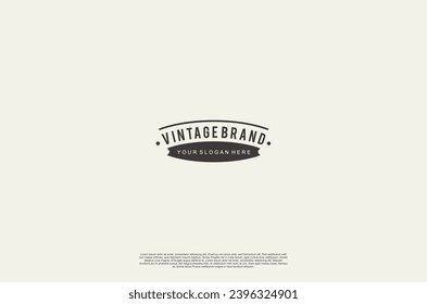 Old vinatage label ornament logo antique label decorations. Vector design element

