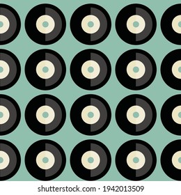 Old vinil pattern old-fashioned retro