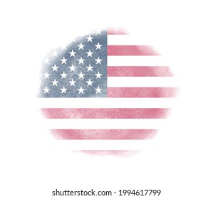 Old vintage American flag background.