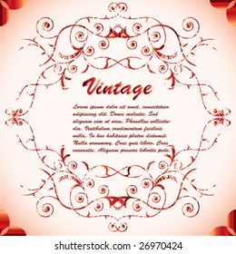 Old vintage background with space for text. Vector. See also in my portfolio.