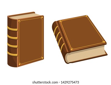 Old vintage book vector design illustration isolated on white background