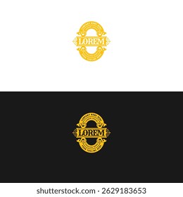 Vintage borda quadro emblema vintage emblema selo etiqueta Design Vetor