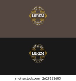 Vintage borda quadro emblema vintage emblema selo etiqueta Design Vetor