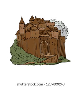 old vintage castle