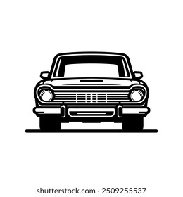 Old vintage classic car vector