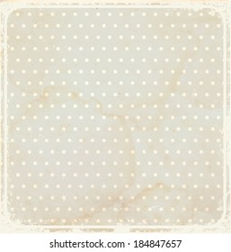 Old vintage dotted background with spots. 