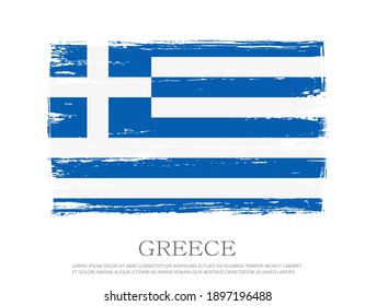 Old vintage flag of Greece.