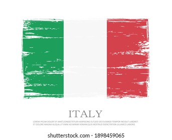 Old vintage flag of Italy.