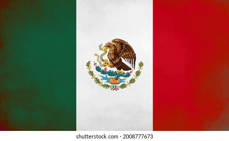 Antigua bandera de México.