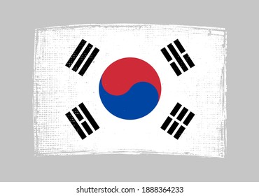 Antigua bandera de Corea del Sur.