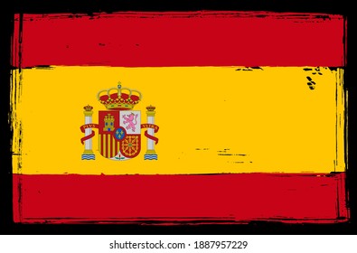 Antigua bandera de España.