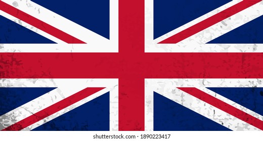 Old Vintage Grunge flag of Britain.
