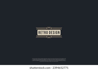 Old vintage label ornament logo antique label decorations. Vector design element
