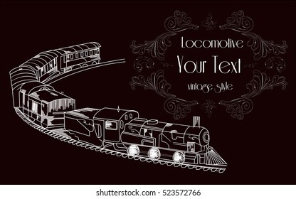 
old vintage locomotive train