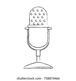 Old vintage microphone