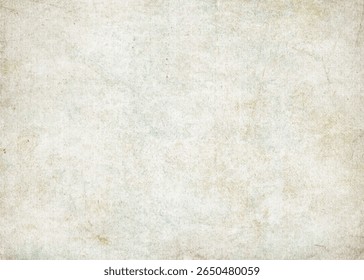 Old vintage paper background with grunge texture. Aged parchment surface with weathered, distressed, and worn details. Blank antique sheet