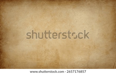 Old vintage paper texture background with aged stained surface, perfect for antique documents, maps, history designs, or grunge projects