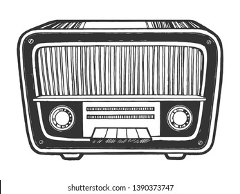 Old Radio Vector Illustration. Vintage Radio. Retro Radio Stock Vector -  Illustration of object, antique: 211736195
