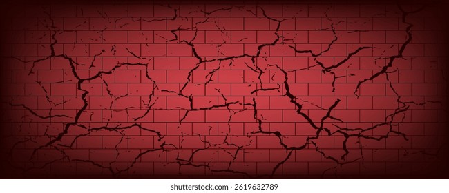 velho vintage parede de tijolo vermelho Fundo, textura
