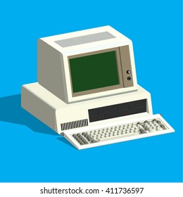 An old vintage / retro computer.