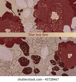 old vintage roses pattern