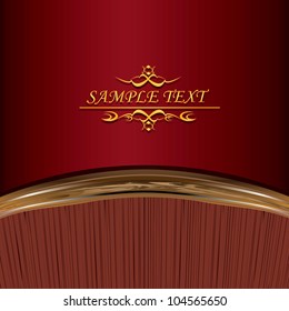 old vintage royal wooden background. vector illustration.