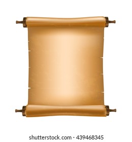 old vintage scrolls on white. vector