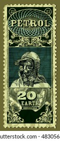 Old vintage stamp.