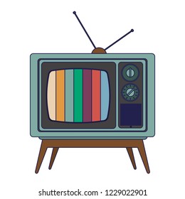 vieja televisión vintage