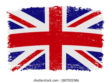 Old Vintage United Kingdom Flag.