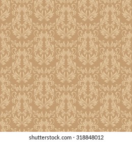 Old Vintage wallpaper. Classical seamless pattern