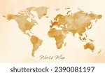 old vintage world map vector background, perfect for office, company, school, social media, advertising, sales, printing and more