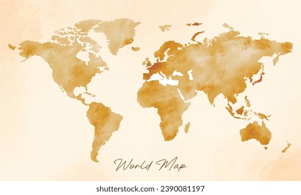 old vintage world map vector background, perfect for office, company, school, social media, advertising, sales, printing and more